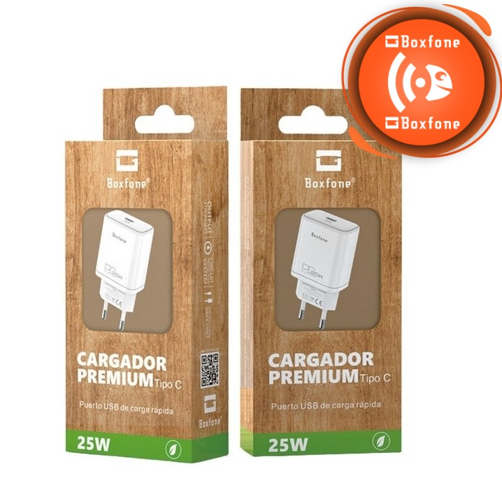 Cargador tipo C blanco PD 2.0 25w