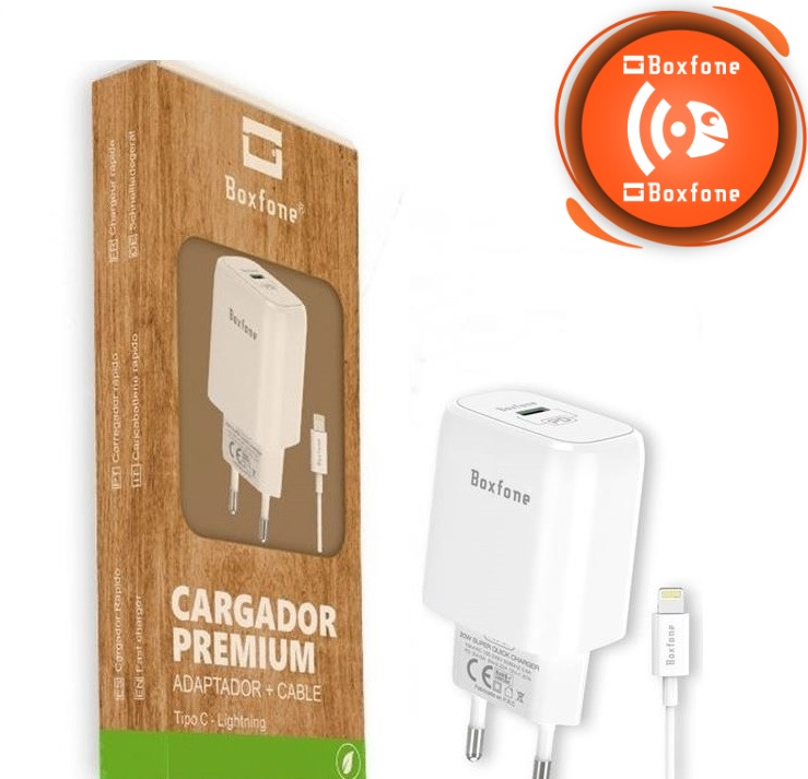 Cargador Tipo C con cable Lightning para iPhone 20w