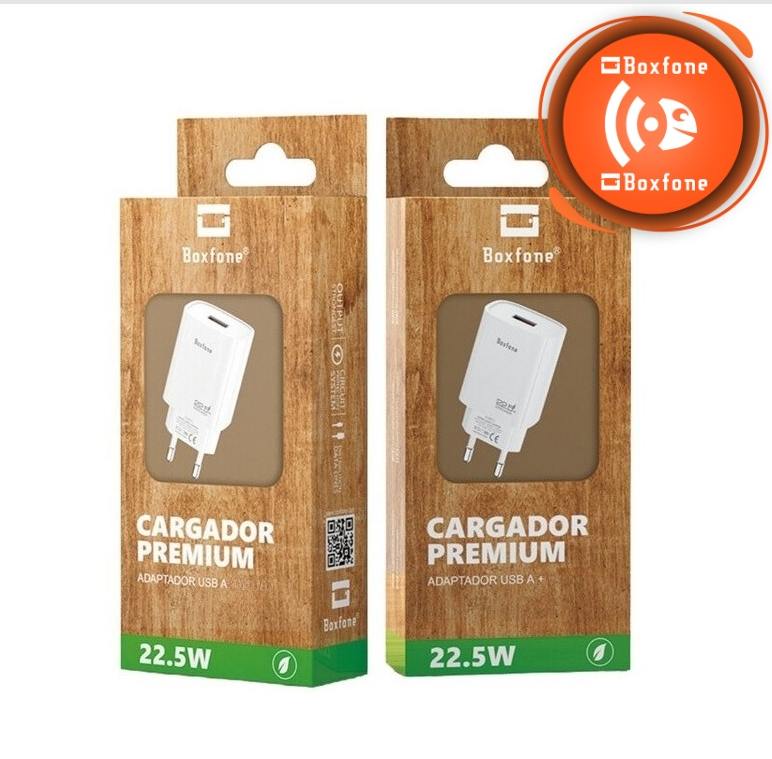 Cargador tipo USB blanco carga rápida 22.5w