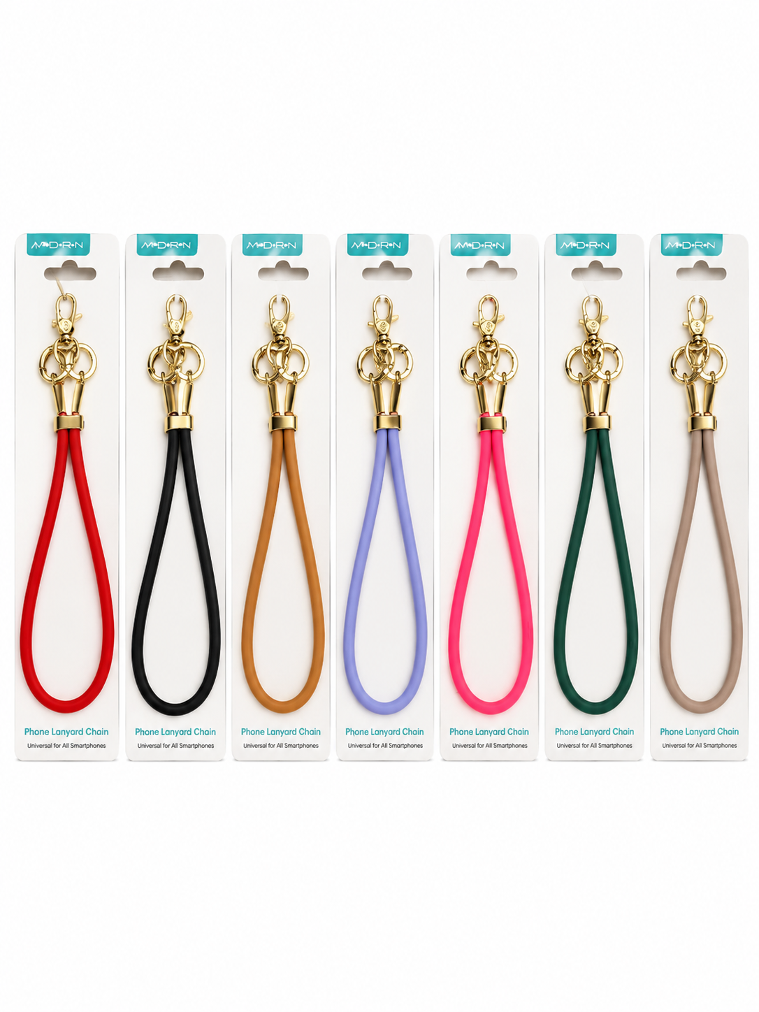 Correa de Mano Universal para Smartphone con Mosquetón Metálico – Colores Variados
