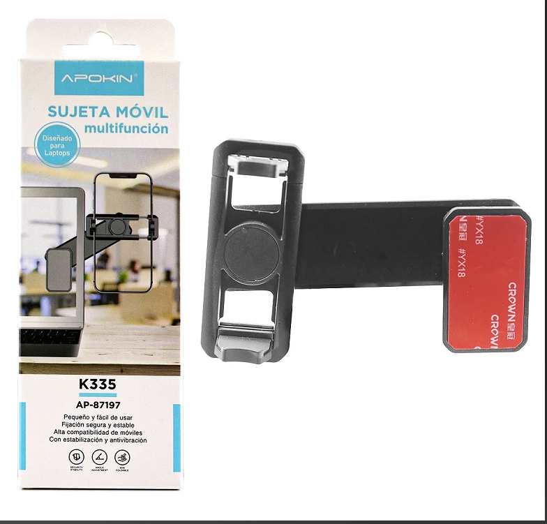 Soporte Adhesivo de Movil para Pantalla Ordenador Portatil o PC