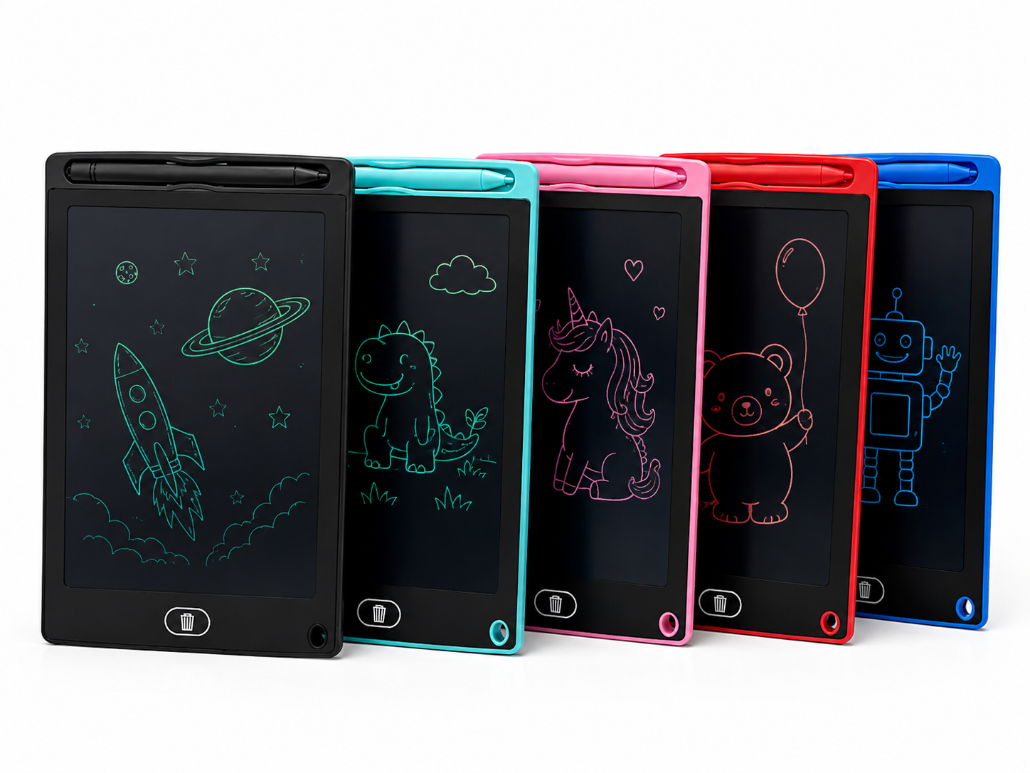 Tableta LCD de Escritura y Dibujo Infantil 8.5″ con Lápiz – Colores Variados