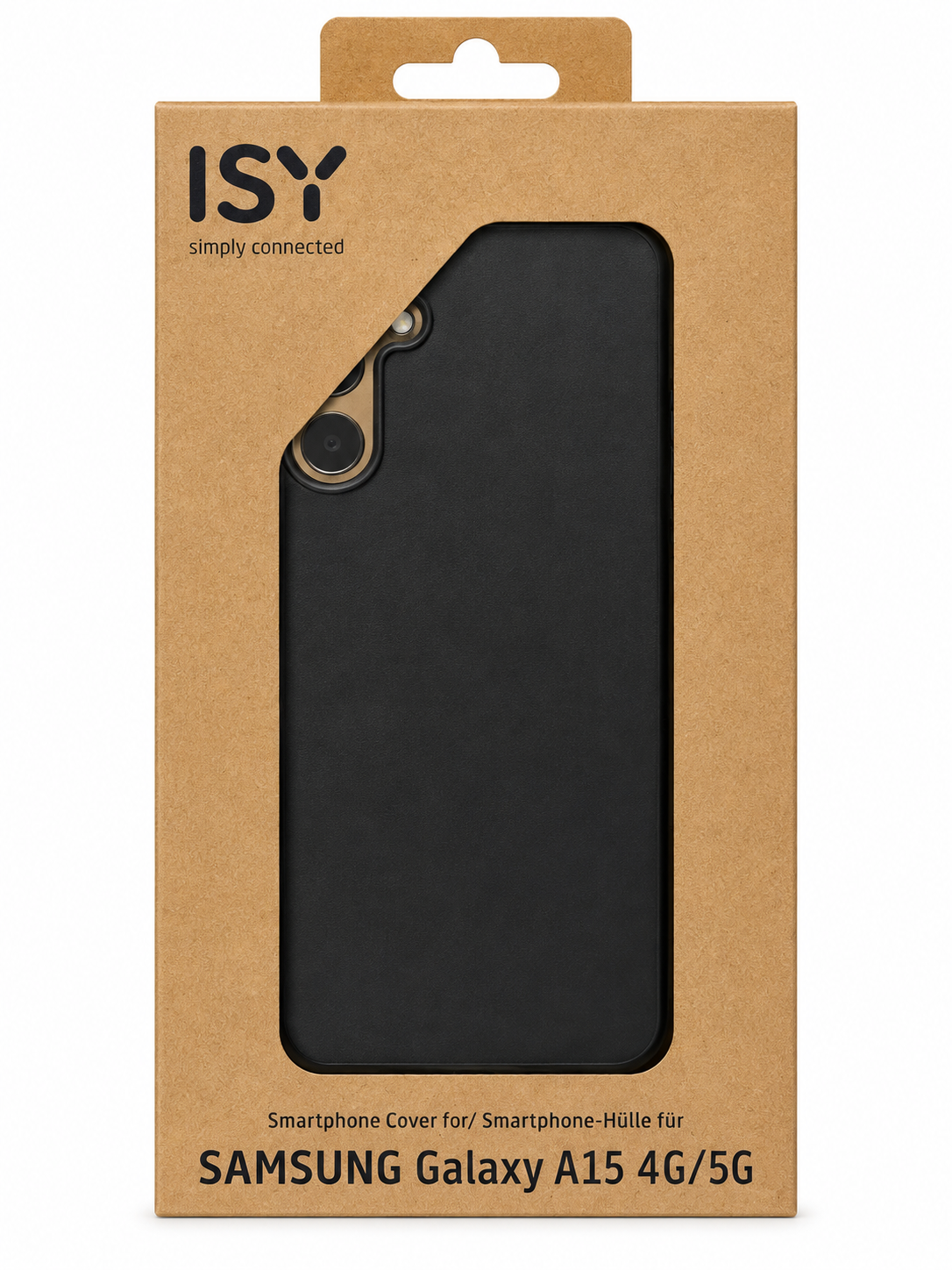 Funda ISY para Samsung Galaxy A15 4G / 5G – Protección Trasera Negra