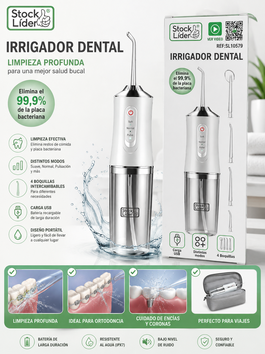 Stock Líder Irrigador Dental portátil