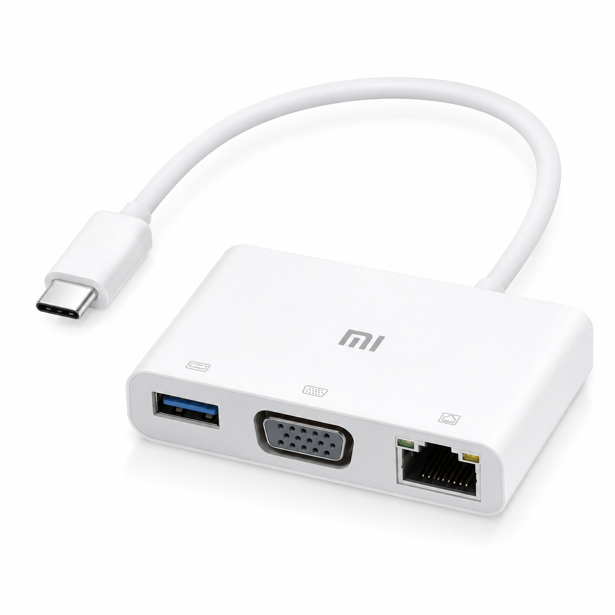 Adaptador Xiaomi USB-C 3 en 1 – USB + VGA + Ethernet