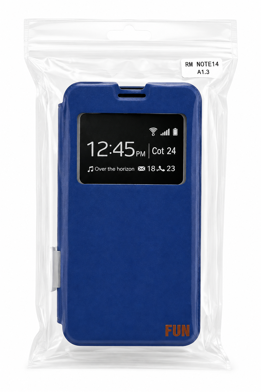 Funda Libro con Ventana para Xiaomi Redmi Note 14 – Azul