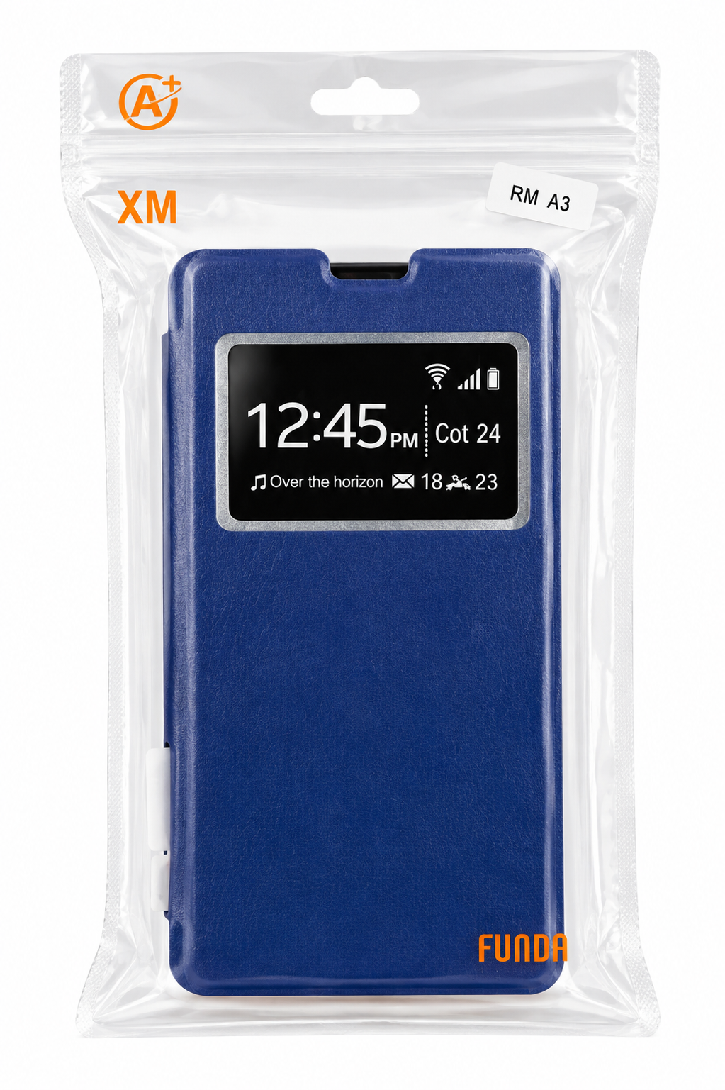 Funda Tipo Libro con Ventana para Xiaomi Redmi A3 – Azul