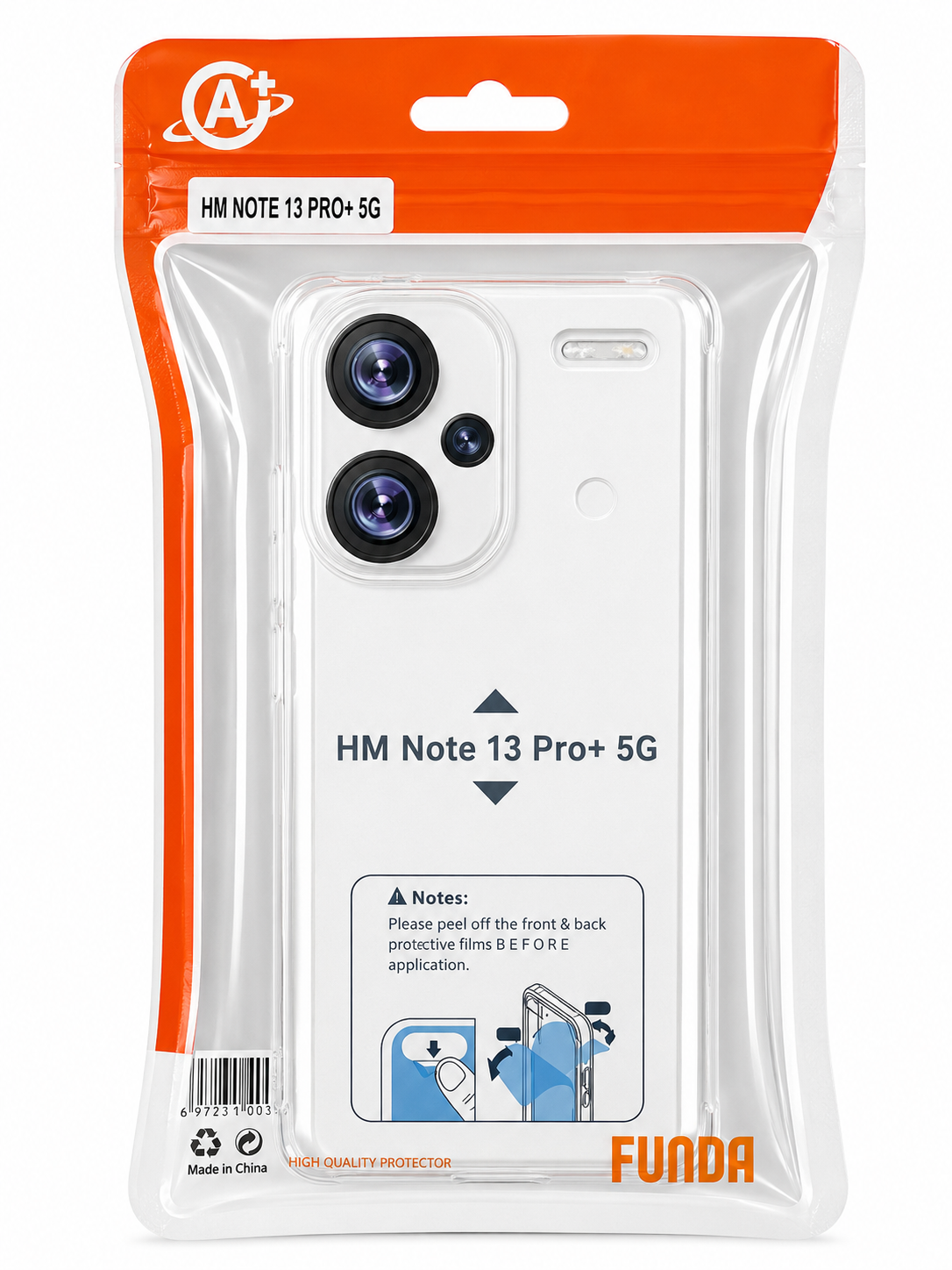 Funda Transparente para Xiaomi Redmi Note 13 Pro+ 5G