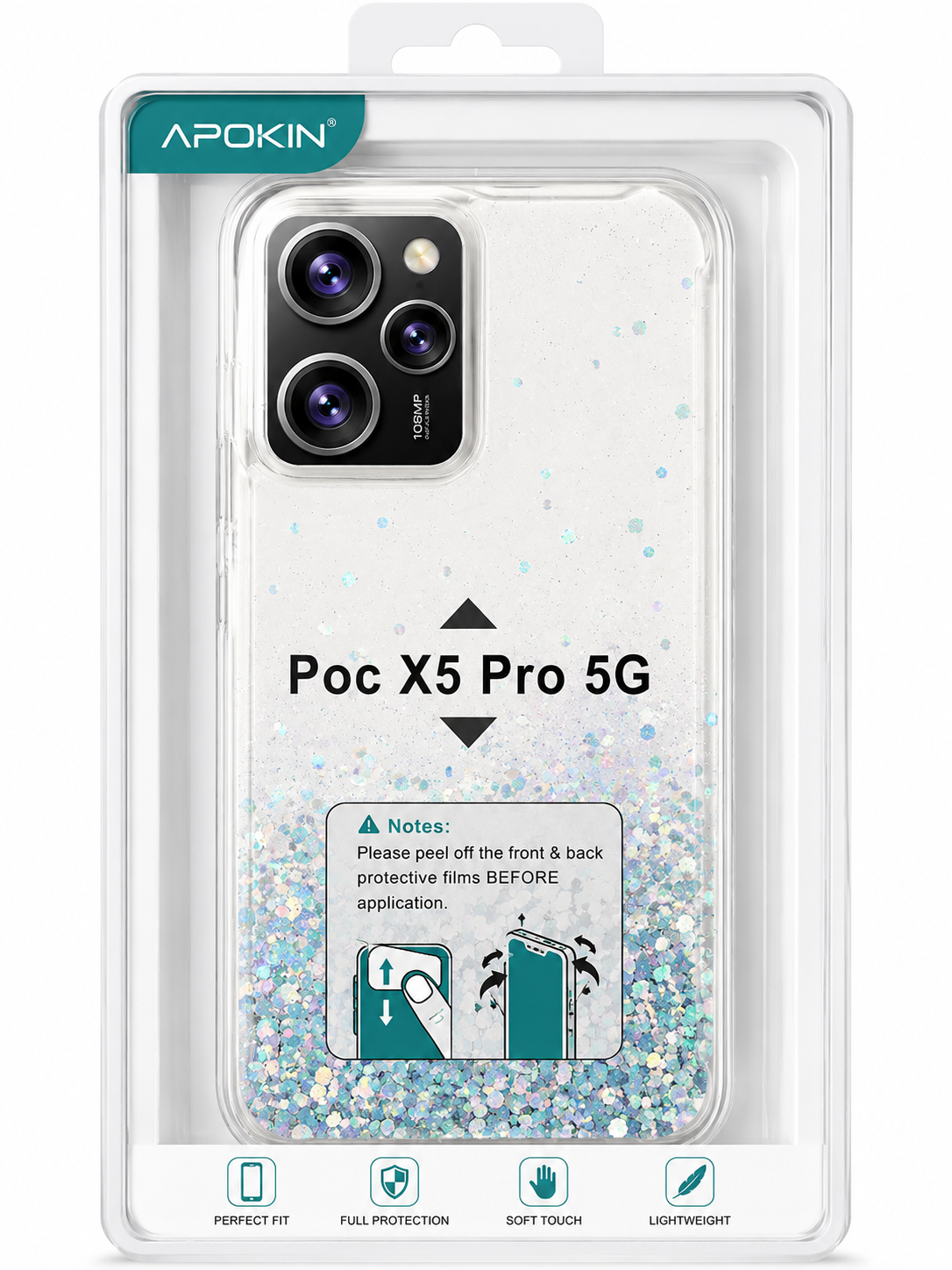 Funda Glitter para POCO X5 Pro 5G