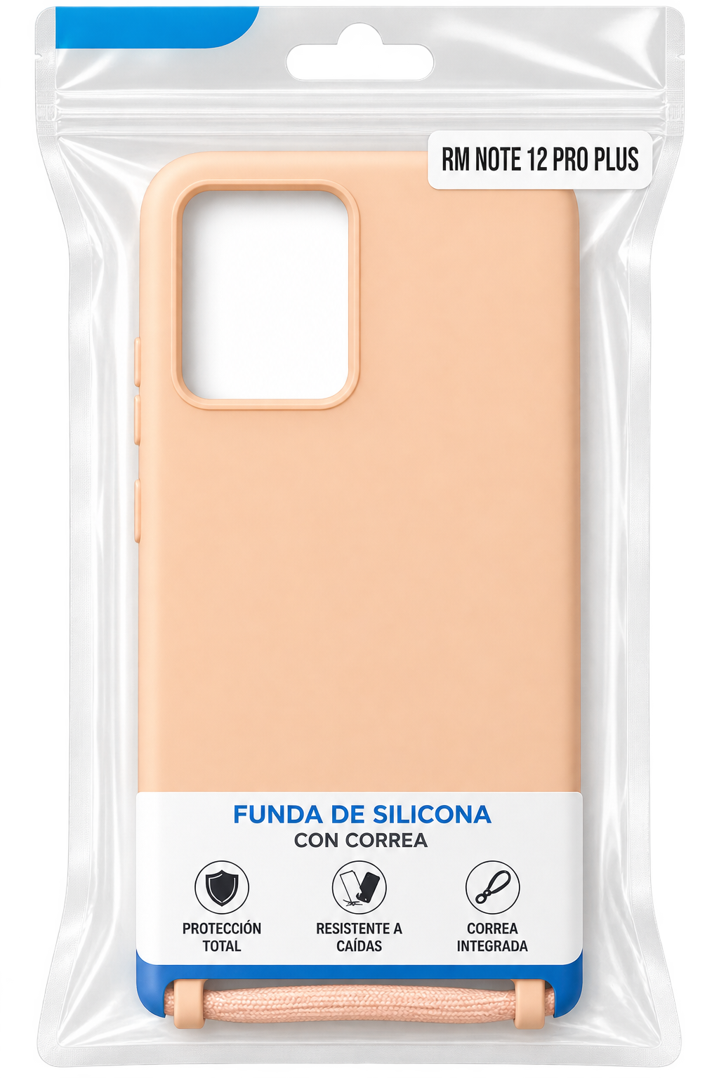 Funda de Silicona con Correa para Xiaomi Redmi Note 12 Pro+ / Pro Plus