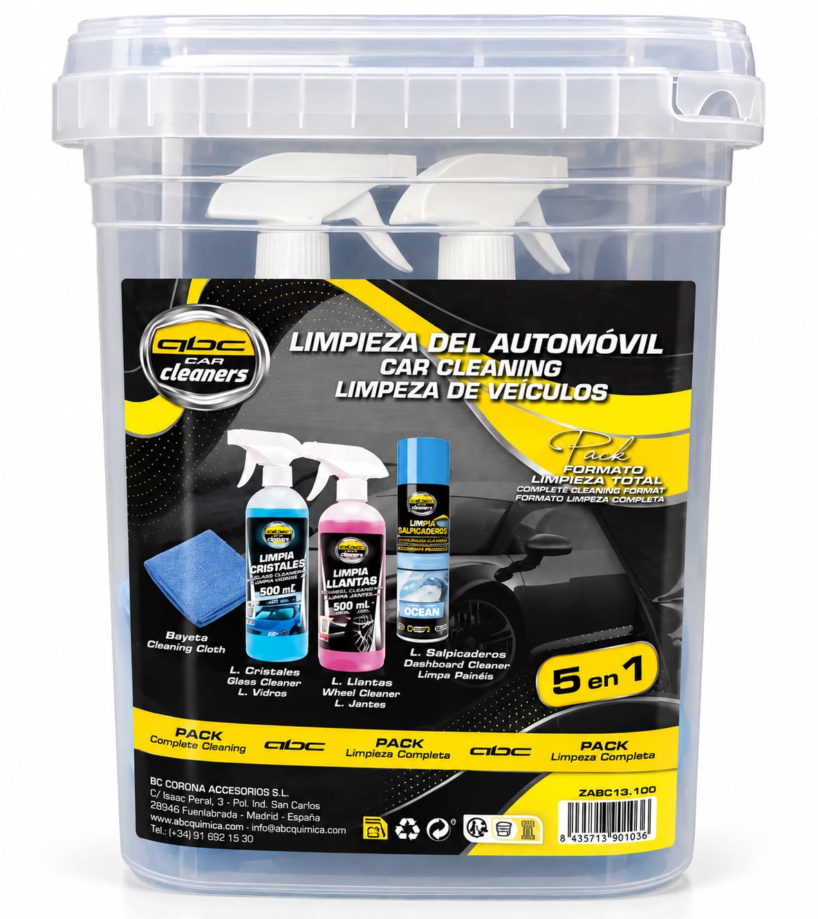 Pack Limpieza Total del Automóvil 5 en 1 – ABC Car Cleaners