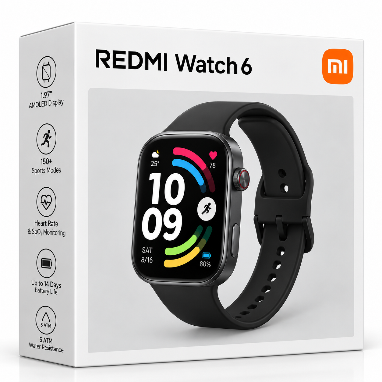 Smartwatch Redmi Watch 6 con Pantalla AMOLED de 1,97” y GPS
