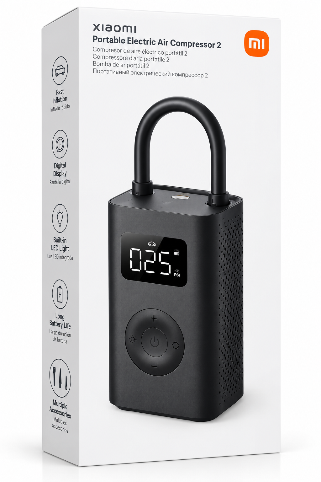 Compresor de Aire Eléctrico Portátil Xiaomi Portable Electric Air Compressor 2