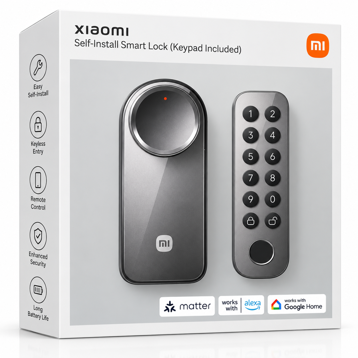 Cerradura Inteligente Xiaomi Self-Install con Teclado Numérico