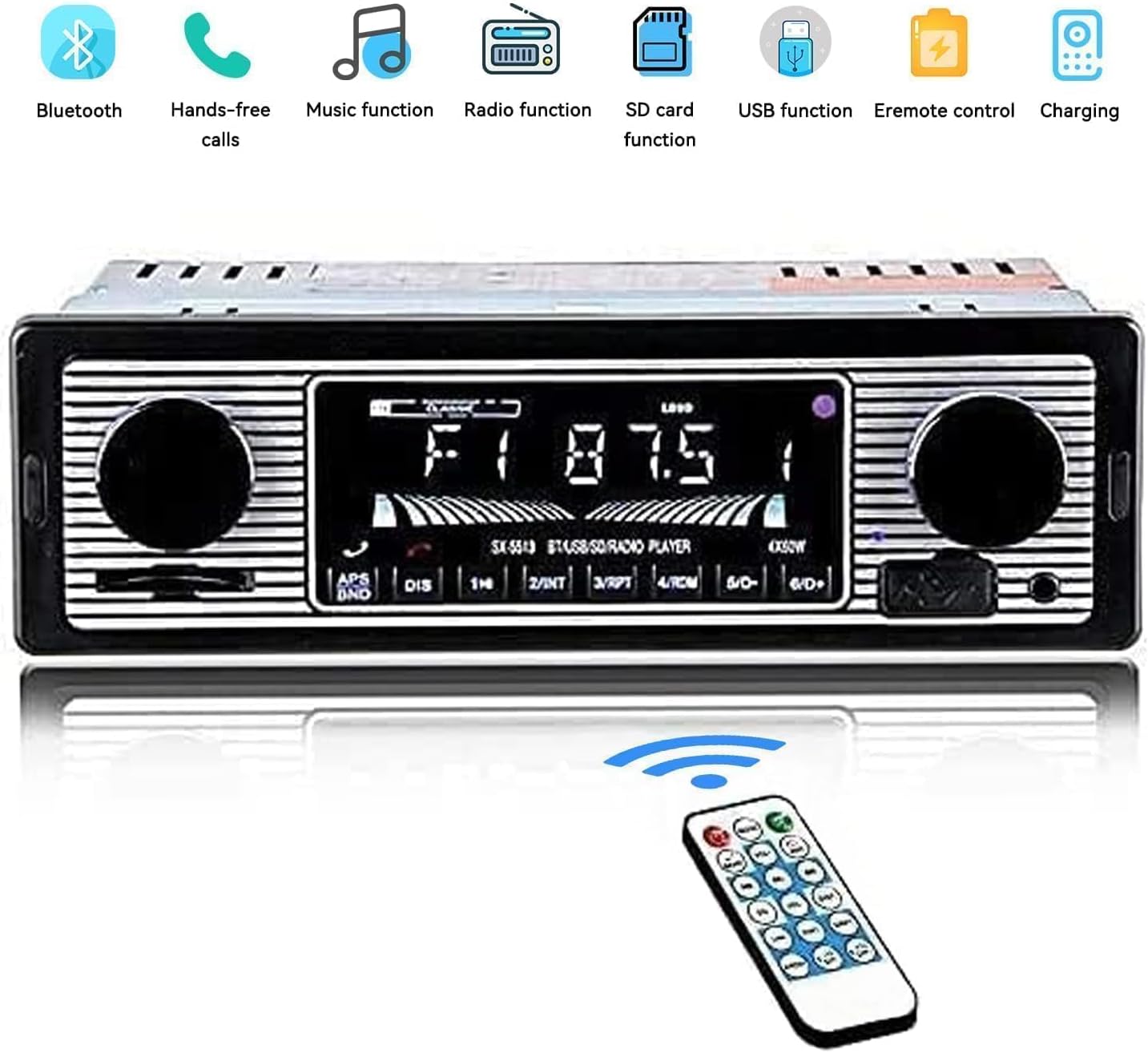 Radio Para Coche, Bluetooth Radio