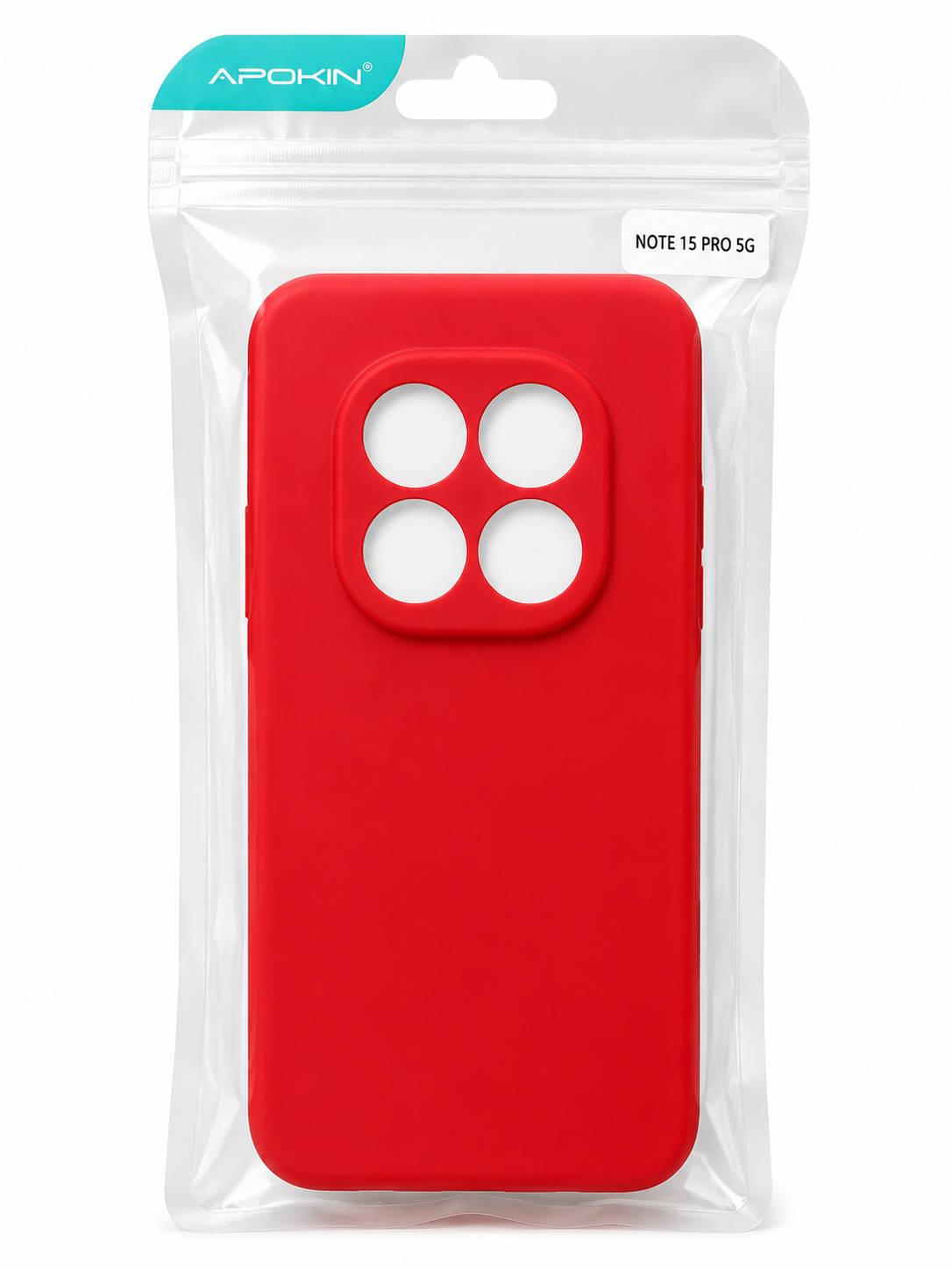 Funda APOKIN Roja para Xiaomi Redmi Note 15 Pro 5G – Protección Trasera