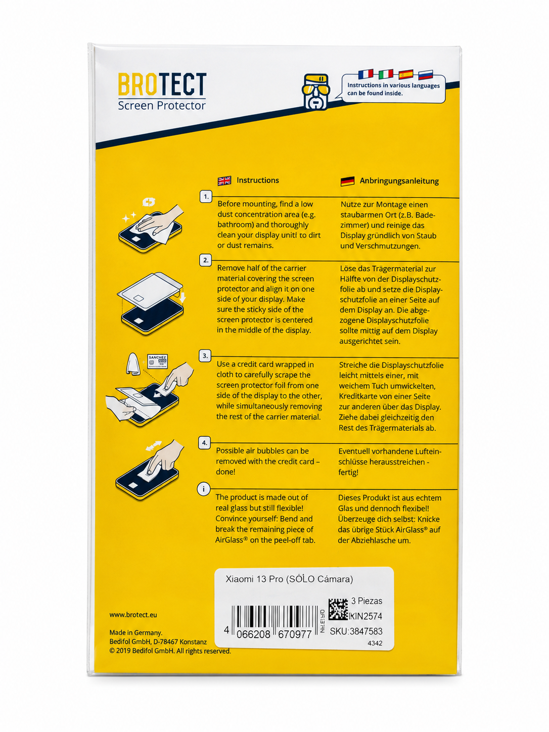 Protector de cámara Xiaomi 13 Pro – 3 piezas