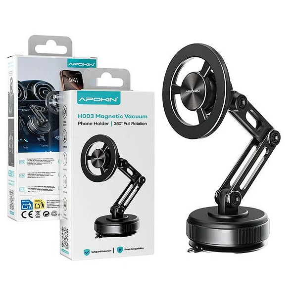 Soporte Movil Ajustable Magnetico con Ventosa H003