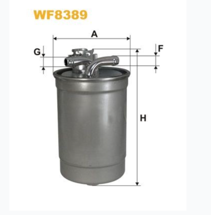 WIX FILTERS WF8389 Filtro combustible para AUDI A4, A6