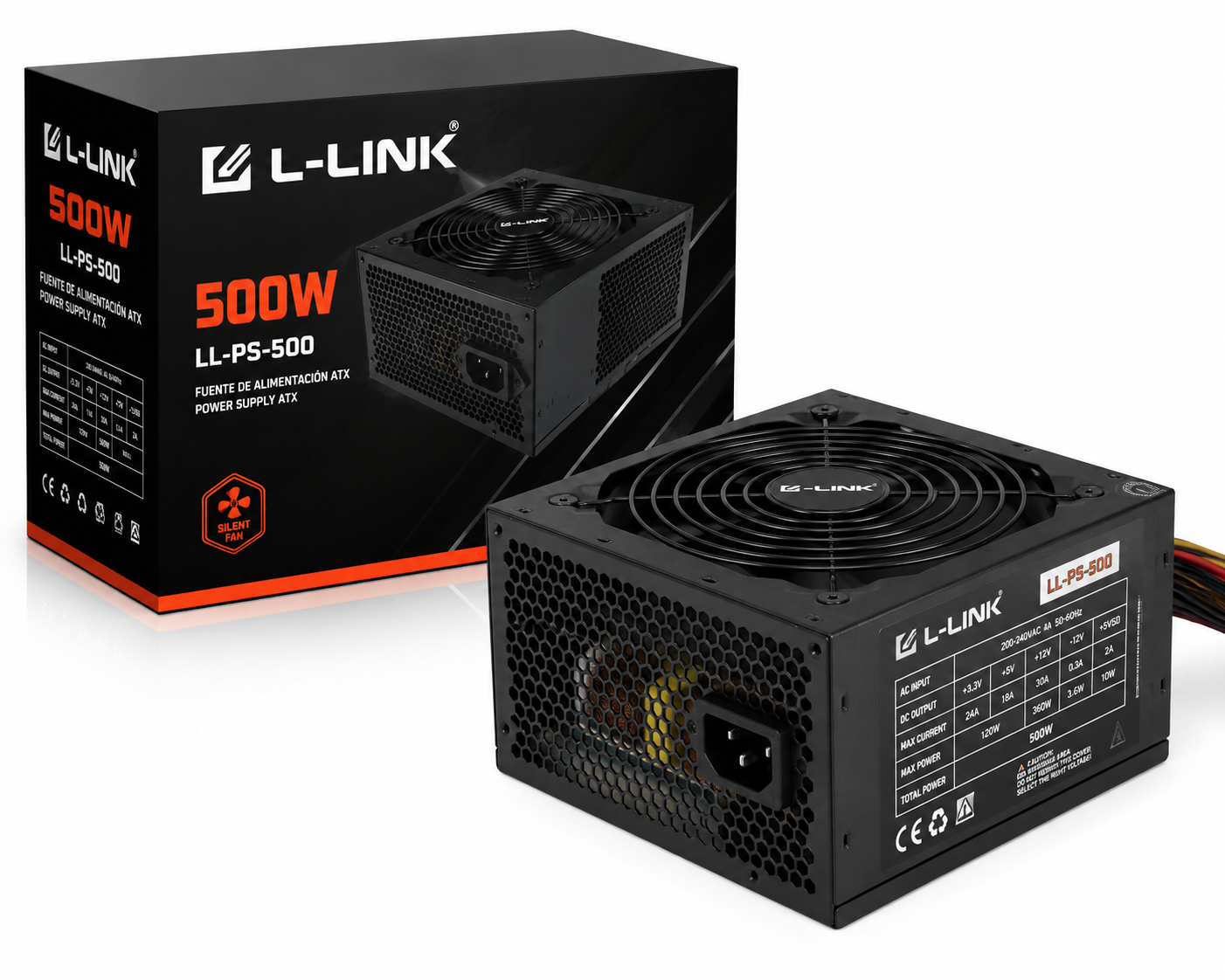 FUENTE ATX 500W LL-PS-500